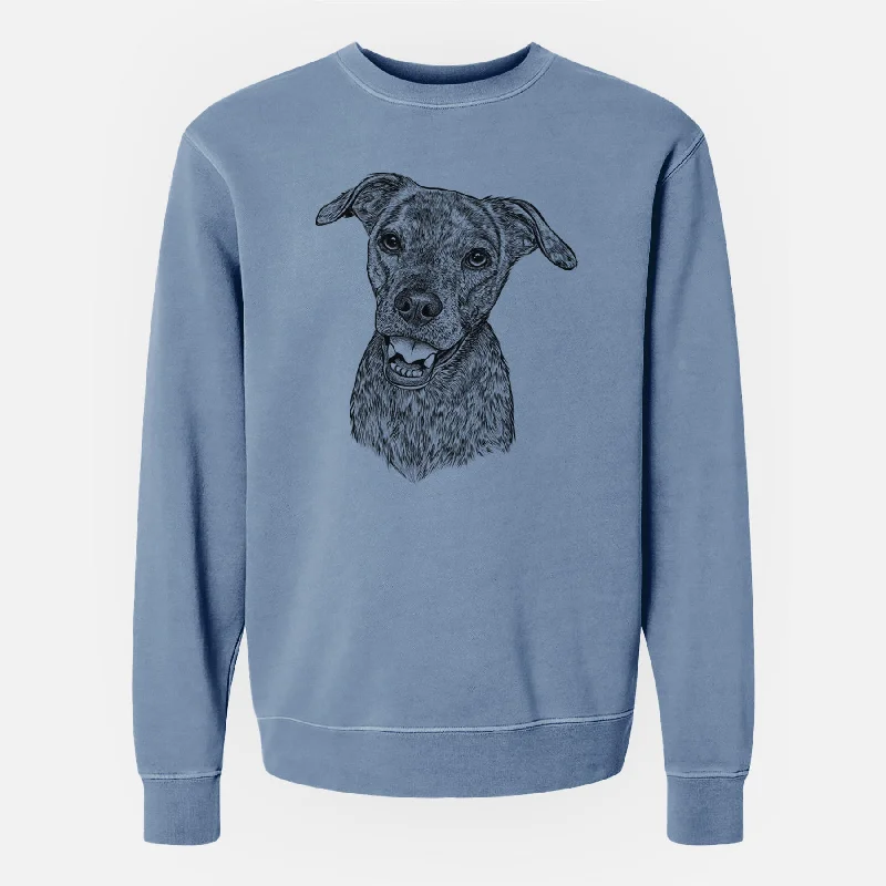 Season Finale Sale Bare Kirby the Mountain Cur Mix - Unisex Pigment Dyed Crew Sweatshirt