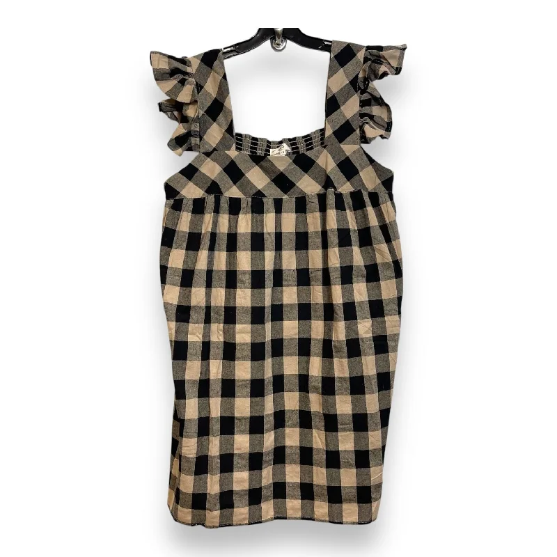 Early Bird Discount romantic dressDress Casual Short By Entro In Checkered Pattern, Size: 1x Early Bird Discount romantic dressDress Casual Short By Entro In Checkered Pattern, Size: 1x