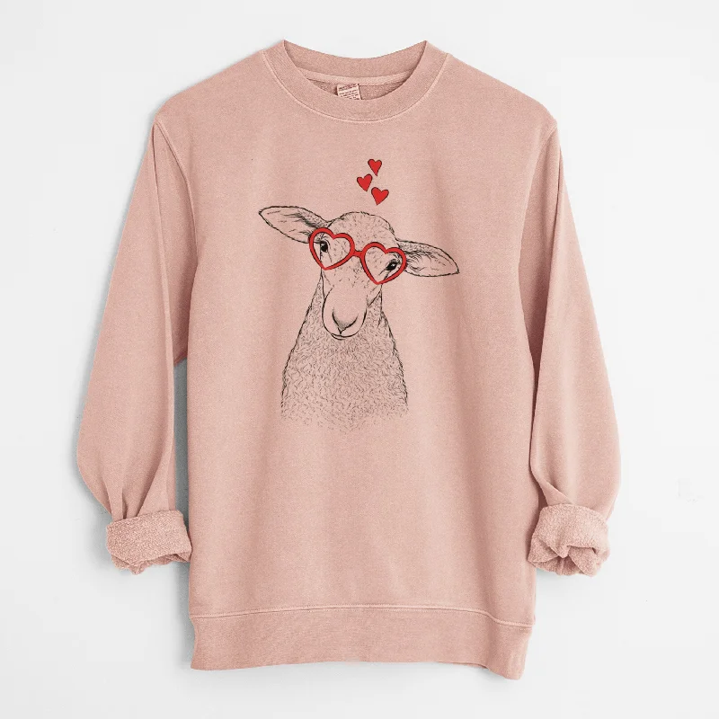 Can't Miss gym ready hoodieValentine Ivy the Lamb - Unisex Pigment Dyed Crew Sweatshirt Can't Miss gym ready hoodieValentine Ivy the Lamb - Unisex Pigment Dyed Crew Sweatshirt