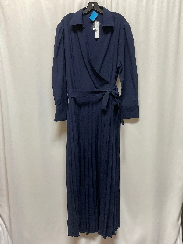 chic wrap dressDress Casual Maxi By Clothes Mentor In Blue, Size: 2x