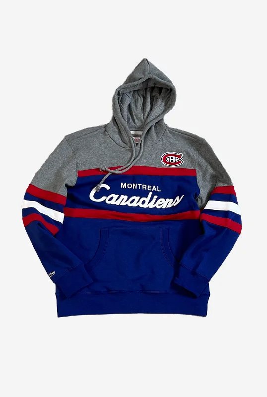 Unbeatable Prices Montreal Canadiens Head Coach Hoodie - Royal Blue/Grey