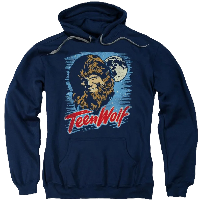 Overstock comfortable fleece hoodieTeen Wolf Moon Wolf Pullover Hoodie