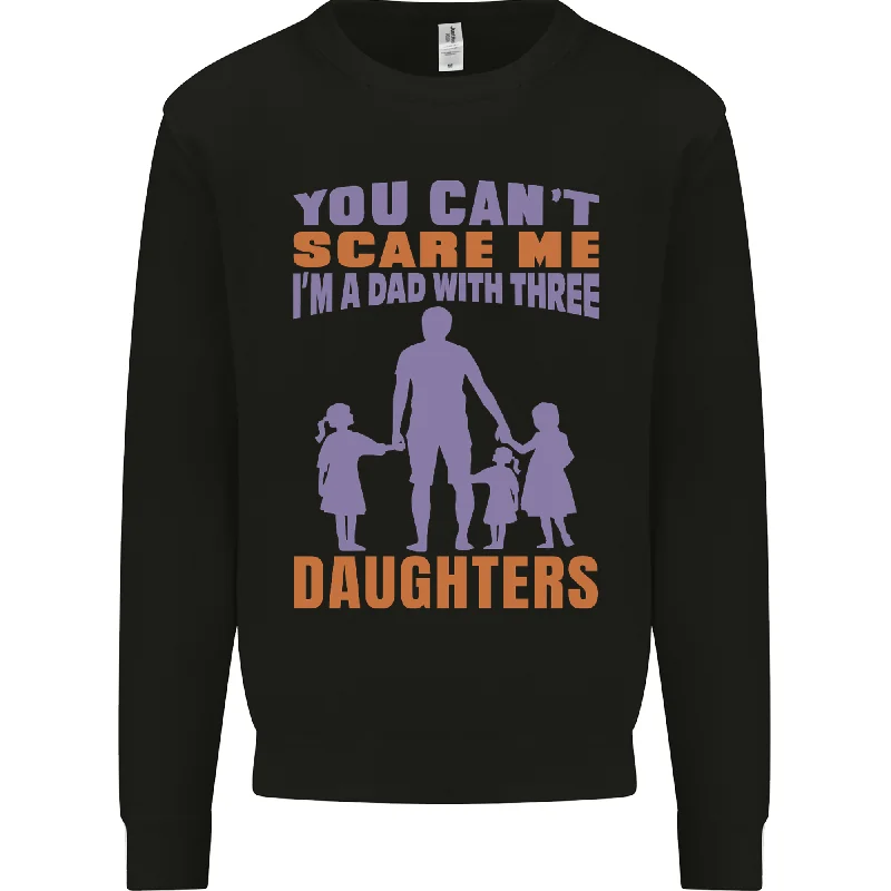 Super Savings Dad With Three Daughters Funny Fathers Day Mens Sweatshirt Jumper