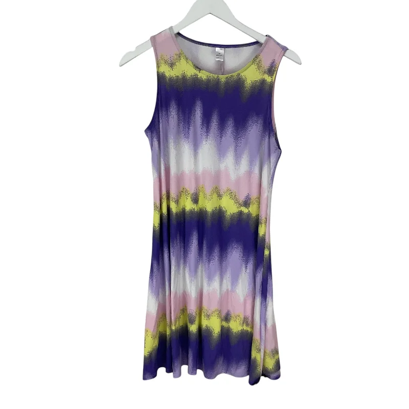 New Markdowns fitted bodycon dressDress Casual Short By Just Be In Purple & Yellow, Size: M New Markdowns fitted bodycon dressDress Casual Short By Just Be In Purple & Yellow, Size: M