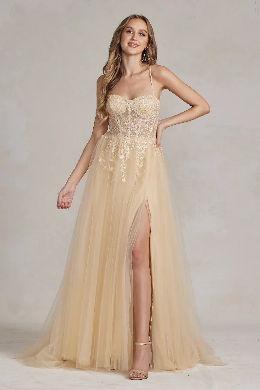 Flash Sale sleek dressEmbroidered Bodice Side Slit Tulle Skirt Long Prom Dress NXJ1089 Flash Sale sleek dressEmbroidered Bodice Side Slit Tulle Skirt Long Prom Dress NXJ1089