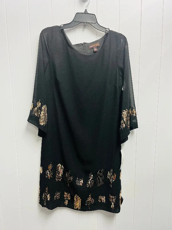 Steals and Deals summer floral dressDress Party Short By Dana Buchman In Black & Gold, Size: M
