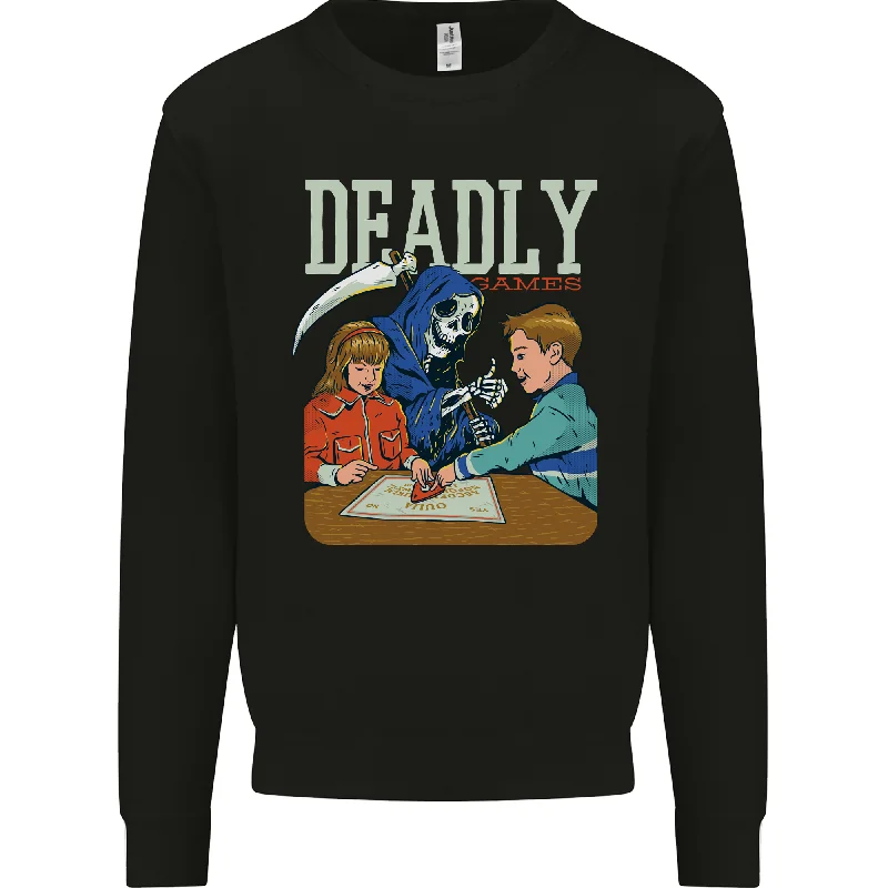 Customer Appreciation Sale Deadly Games For Kids Grim Reaper Ouija Board Mens Sweatshirt Jumper