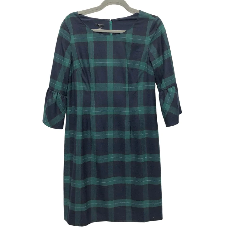 trendy wrap dressDress Casual Short By Talbots In Blue & Green, Size: 10p