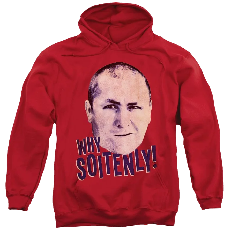 Super Sale cozy hoodie for cold weatherThe Three Stooges Why Soitenly Pullover Hoodie