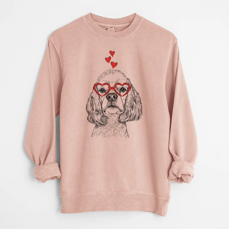 Special Price Valentine Oakley the American Cocker Spaniel - Unisex Pigment Dyed Crew Sweatshirt Special Price Valentine Oakley the American Cocker Spaniel - Unisex Pigment Dyed Crew Sweatshirt