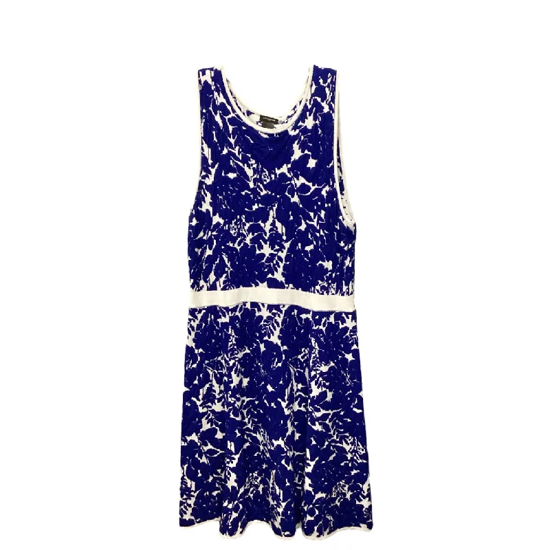 Savings Galore bodycon dressDress Sweater By Ann Taylor In Blue White, Size: L