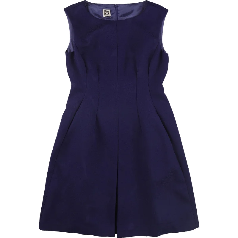 New Deals wrap-around dressAnne Klein Womens Jacquard Fit & Flare Dress, Purple, 4 New Deals wrap-around dressAnne Klein Womens Jacquard Fit & Flare Dress, Purple, 4