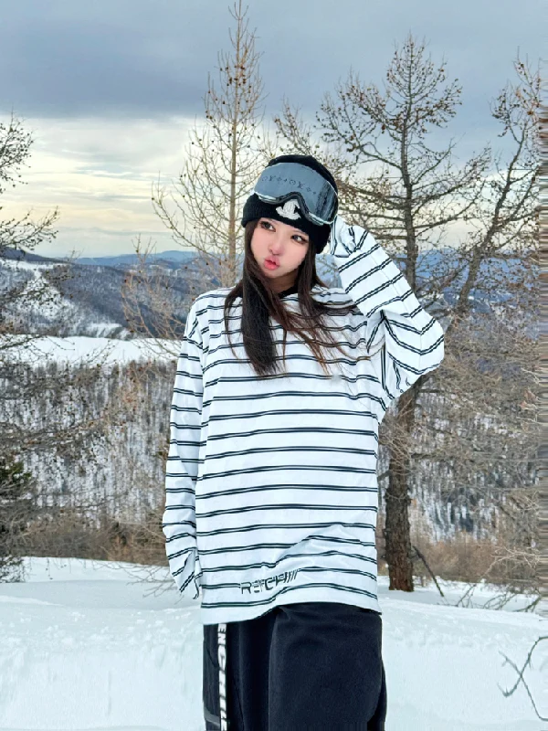 RenChill Classic Striped Ski Sweatshirt - Women's