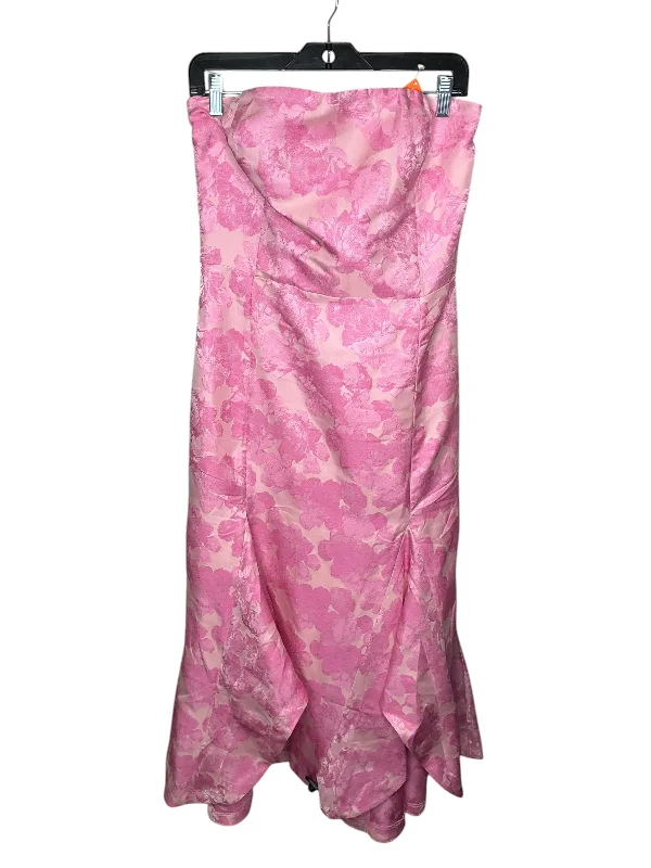 sophisticated dressDress Casual Midi By Clothes Mentor In Pink, Size: L