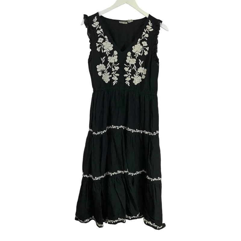 Deal of the Week boho-chic dressDress Casual Midi By Lucky Brand In Black, Size: M