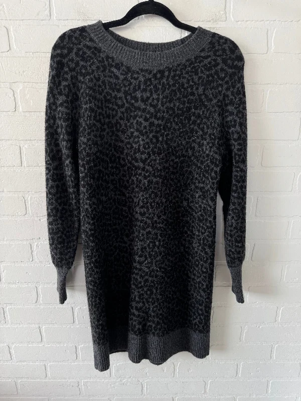 Discount Days floral midi dressDress Sweater By Loft In Black & Grey, Size: S
