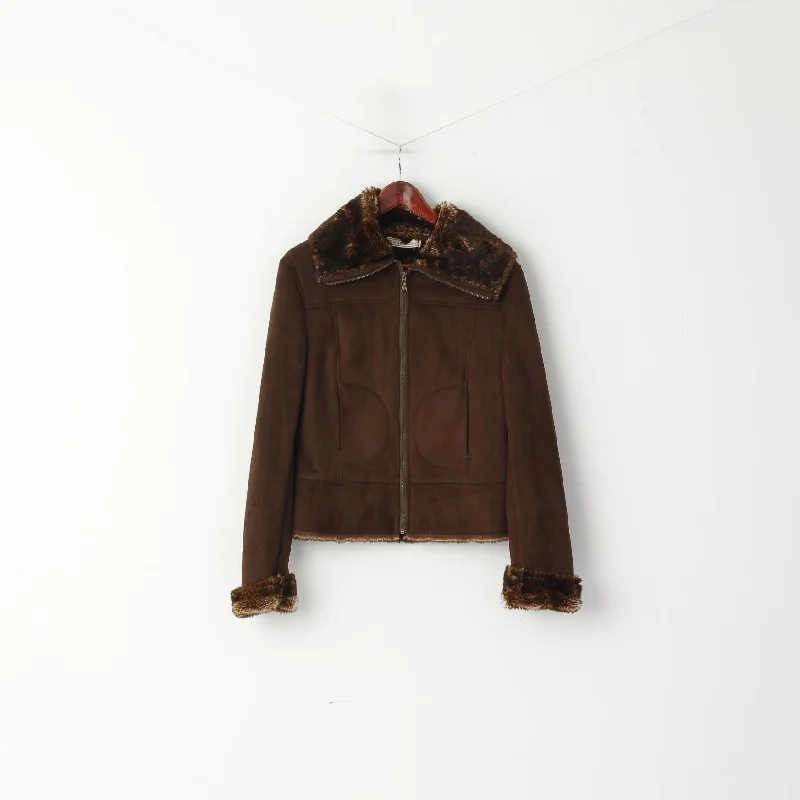 Value Deals padded coatCarraig Donn Women M Jacket BrownFull Zipper Collared Fux Fur Lined Casual Top Value Deals padded coatCarraig Donn Women M Jacket BrownFull Zipper Collared Fux Fur Lined Casual Top