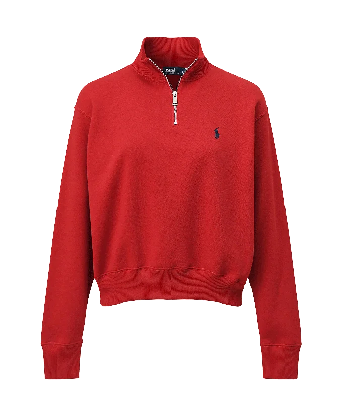Loyalty Reward cozy coatFleece Quarter-zip - Red