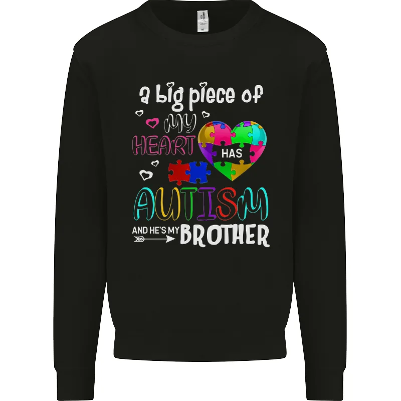 Clearance Items oversized sports sweatshirtAnd Hes My Brother Autistic Autism ASD Mens Sweatshirt Jumper