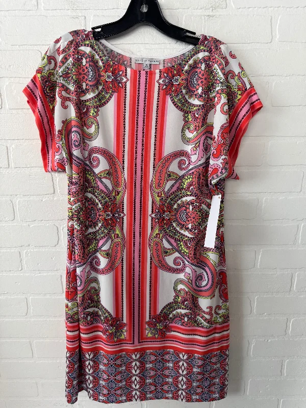 Price Rollback floral dressDress Casual Midi By Sandra Darren In Pink & White, Size: M Price Rollback floral dressDress Casual Midi By Sandra Darren In Pink & White, Size: M