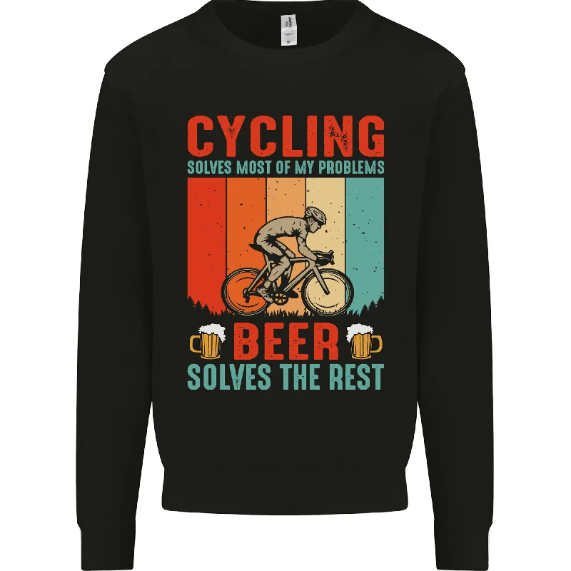 New Deals Cycling Funny Beer Cyclist Bicycle MTB Bike Mens Sweatshirt Jumper