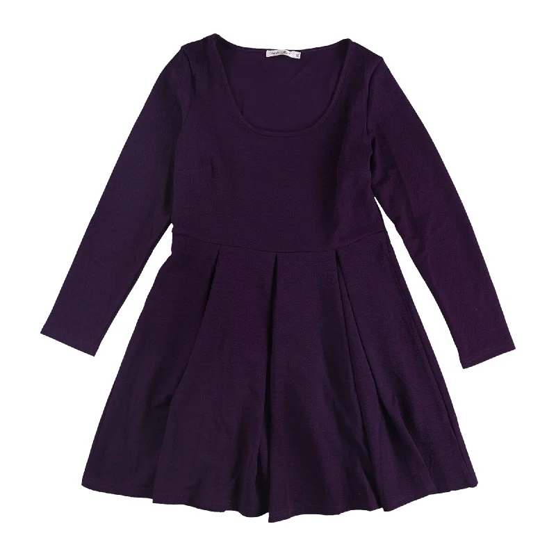 Discount Deals casual day dressWhite Mark Womens Pleated Fit & Flare Dress, Purple, X-Large Discount Deals casual day dressWhite Mark Womens Pleated Fit & Flare Dress, Purple, X-Large