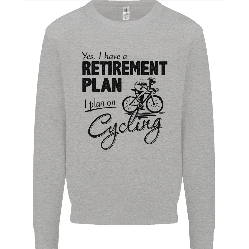 Warehouse Sale Cycling Retirement Plan Cyclist Bicycle Mens Sweatshirt Jumper