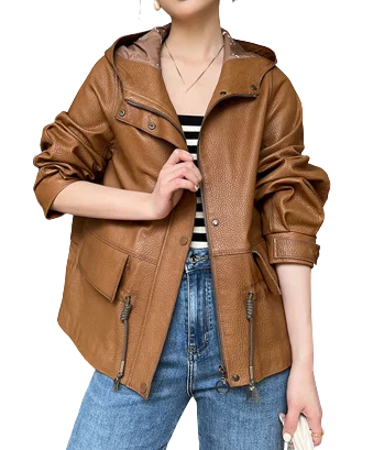 insulated jacketWomens Juliana Genuine Lambskin Leather Jacket