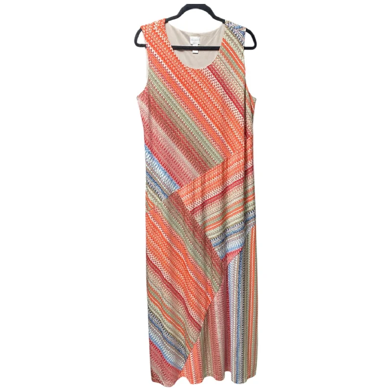 Buy Now backless dressDress Casual Maxi By Chicos In Coral, Size: Xl