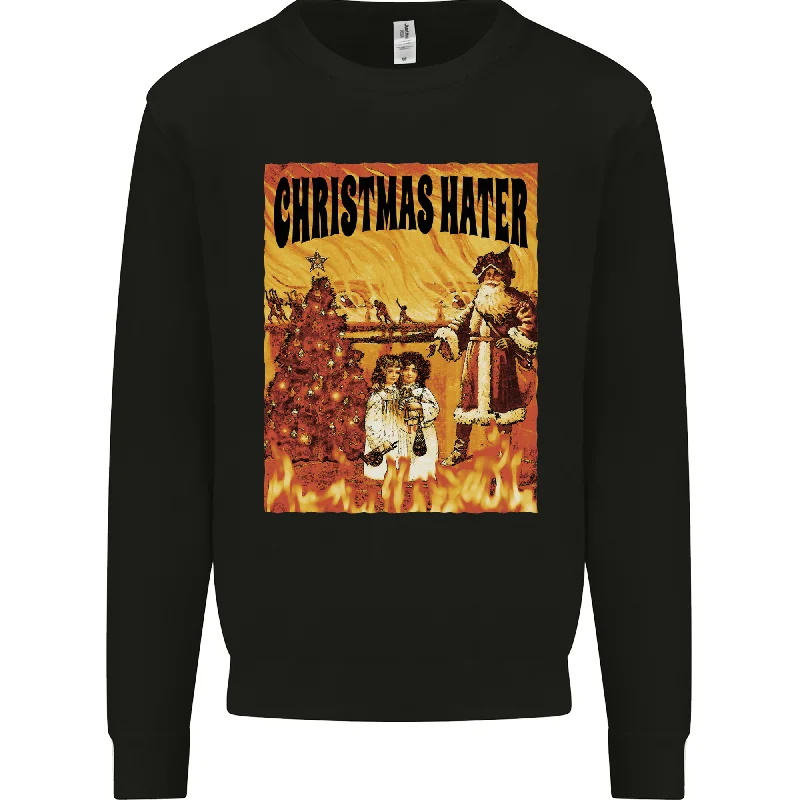 Closeout Sale Christmas Hater Bah Humbug Mens Sweatshirt Jumper