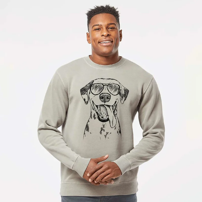 Anniversary Sale Aviator Hydro the Dalmatian - Unisex Pigment Dyed Crew Sweatshirt